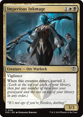 Magic: The Gathering - Secrets of Strixhaven - Imperious Inkmage - Common - Foil
