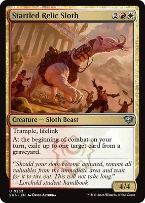 Magic: The Gathering - Secrets of Strixhaven - Startled Relic Sloth - Uncommon - Normal