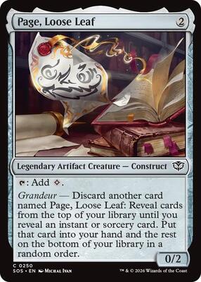 Magic: The Gathering - Secrets of Strixhaven - Page, Loose Leaf - Common - Normal