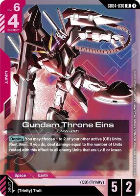 Gundam Card Game - Phantom Aria - Gundam Throne Eins - R – GD04-036 - Holofoil