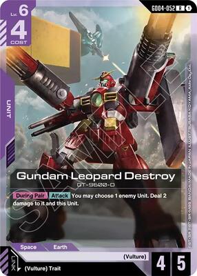 Gundam Card Game - Phantom Aria - Gundam Leopard Destroy - R – GD04-052 - Holofoil