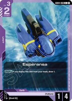 Gundam Card Game - Phantom Aria - Esperansa - C – GD04-060 - Normal