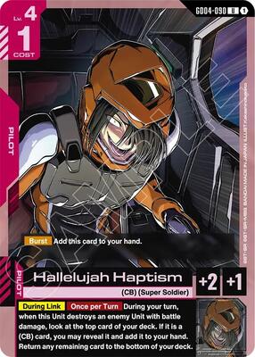 Gundam Card Game - Phantom Aria - Hallelujah Haptism - UC – GD04-090 - Normal