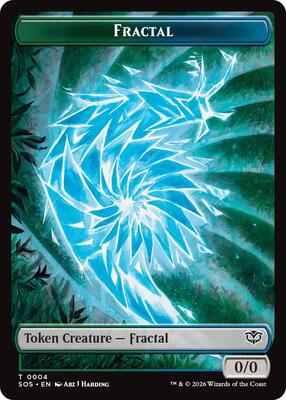 Magic: The Gathering - Secrets of Strixhaven - Fractal (0004) // Inkling (006) Double-Sided Token - Token – 4 // 6 - Normal