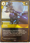Riftbound: League of Legends Trading Card Game - Riftbound Organized Play Promotional Cards - Ashe - Focused - Promo - Foil