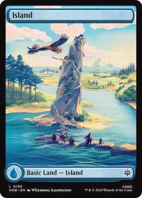 Magic: The Gathering - The Hobbit - Island (0195) - 195 - Land - Normal