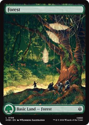Magic: The Gathering - The Hobbit - Forest (0198) - Land - Foil