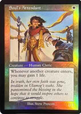 Magic: The Gathering - Secret Lair Drop Series - Soul's Attendant (Retro Frame) - Rare – 7147 - Foil
