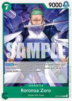 One Piece Card Game - The Time of Battle - Roronoa Zoro (035) - OP16-035 - Normal
