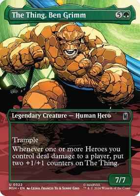 Magic: The Gathering - Marvel Super Heroes - The Thing, Ben Grimm (Borderless) - Uncommon - Foil