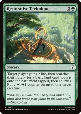 Magic: The Gathering - Marvel Super Heroes - Restorative Technique - Common - Foil