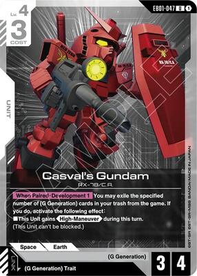 Gundam Card Game - Eternal Nexus - Casval's Gundam - UC - Normal