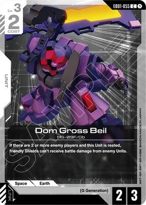 Gundam Card Game - Eternal Nexus - Dom Gross Beil - C - Normal