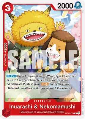 One Piece Card Game - The World's Strongest Warriors - Inuarashi & Nekomamushi - Common – OP17-004 - Normal