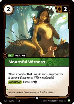 Riftbound: League of Legends Trading Card Game - Vendetta - Mournful Witness - Common - Normal