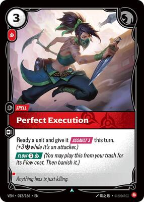 Riftbound: League of Legends Trading Card Game - Vendetta - Perfect Execution - Uncommon - Normal