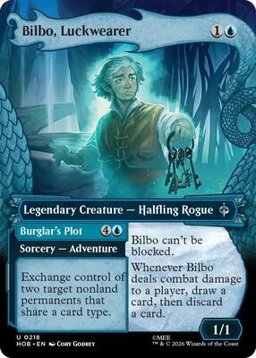Magic: The Gathering - The Hobbit - Bilbo, Luckwearer (Showcase) - Uncommon - Normal