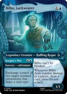 Magic: The Gathering - The Hobbit - Bilbo, Luckwearer (Showcase) - 218 - Uncommon - Normal
