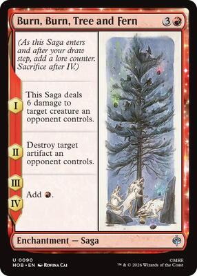 Magic: The Gathering - The Hobbit - Burn, Burn, Tree and Fern - Uncommon - Normal