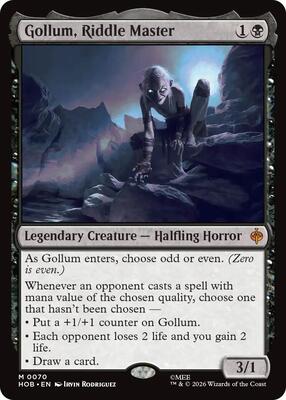 Magic: The Gathering - The Hobbit - Gollum, Riddle Master - Mythic - Foil