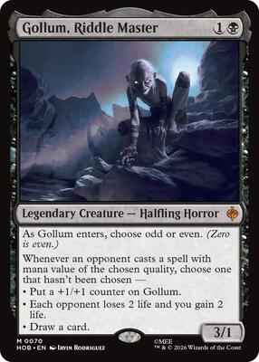 Magic: The Gathering - The Hobbit - Gollum, Riddle Master - 70 - Mythic - Foil