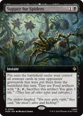 Magic: The Gathering - The Hobbit - Supper for Spiders (Extended Art) - Rare - Normal