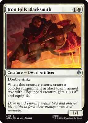 Magic: The Gathering - The Hobbit - Iron Hills Blacksmith - 16 - Uncommon - Foil