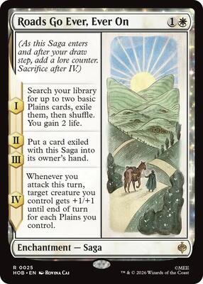 Magic: The Gathering - The Hobbit - Roads Go Ever, Ever On - Rare - Normal