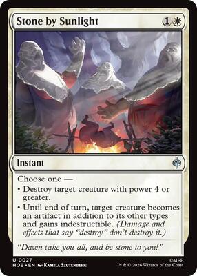 Magic: The Gathering - The Hobbit - Stone by Sunlight - Uncommon - Normal