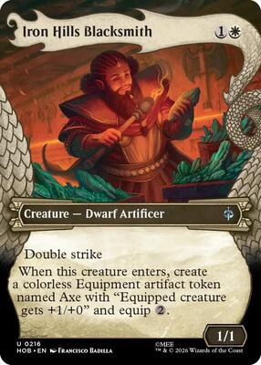 Magic: The Gathering - The Hobbit - Iron Hills Blacksmith (Showcase) - Uncommon - Foil