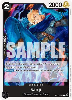 One Piece Card Game - The World's Strongest Warriors - Sanji - Common – OP17-082 - Normal