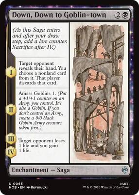 Magic: The Gathering - The Hobbit - Down, Down to Goblin-town - Uncommon - Normal
