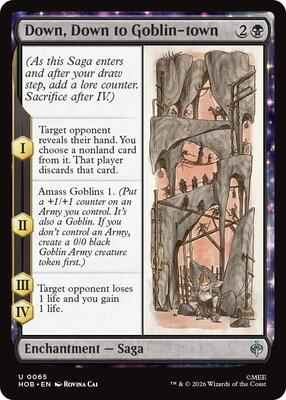 Magic: The Gathering - The Hobbit - Down, Down to Goblin-town - 65 - Uncommon - Normal