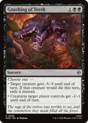 Magic: The Gathering - The Hobbit - Gnashing of Teeth - Uncommon - Foil