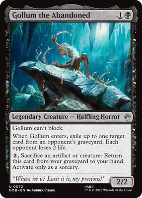 Magic: The Gathering - The Hobbit - Gollum the Abandoned - Uncommon - Normal