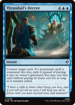 Magic: The Gathering - The Hobbit - Thranduil's Decree - Uncommon - Normal