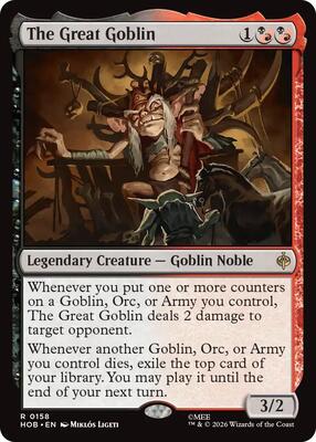 Magic: The Gathering - The Hobbit - The Great Goblin - Rare - Foil