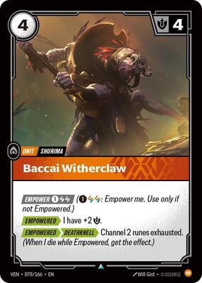 Riftbound: League of Legends Trading Card Game - Vendetta - Baccai Witherclaw - Uncommon - Normal