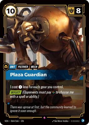 Riftbound: League of Legends Trading Card Game - Vendetta - Plaza Guardian - Rare - Foil