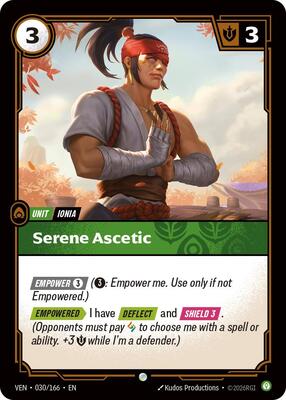 Riftbound: League of Legends Trading Card Game - Vendetta - Serene Ascetic - Common - Normal