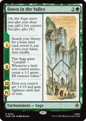 Magic: The Gathering - The Hobbit - Down in the Valley - 124 - Rare - Foil