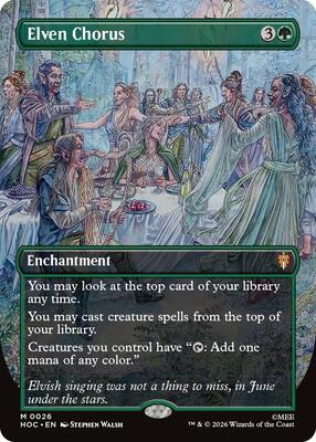 Magic: The Gathering - The Hobbit: Eternal-Legal - Elven Chorus (Borderless) - 26 - Mythic - Normal