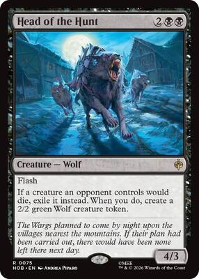 Magic: The Gathering - The Hobbit - Head of the Hunt - Rare - Normal