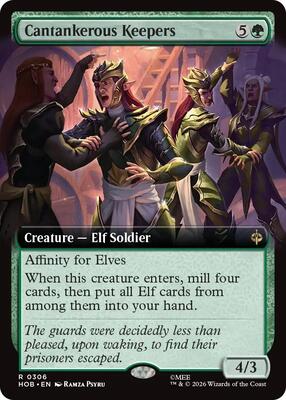 Magic: The Gathering - The Hobbit - Cantankerous Keepers (Extended Art) - Rare - Foil