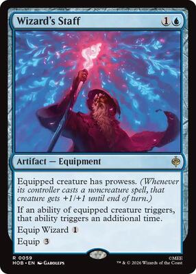 Magic: The Gathering - The Hobbit - Wizard's Staff - Rare - Foil