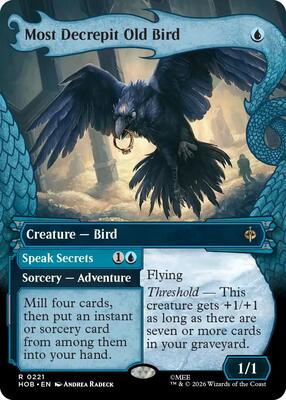 Magic: The Gathering - The Hobbit - Most Decrepit Old Bird (Showcase) - Rare - Normal