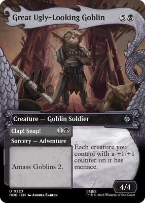 Magic: The Gathering - The Hobbit - Great Ugly-Looking Goblin (Showcase) - Uncommon - Foil