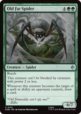 Magic: The Gathering - The Hobbit - Old Fat Spider - Uncommon - Normal