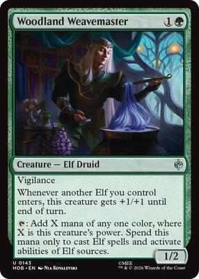 Magic: The Gathering - The Hobbit - Woodland Weavemaster - Uncommon - Normal