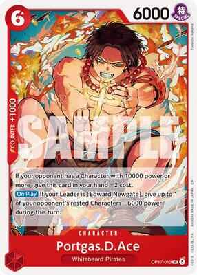 One Piece Card Game - The World's Strongest Warriors - Portgas.D.Ace - Uncommon – OP17-013 - Normal